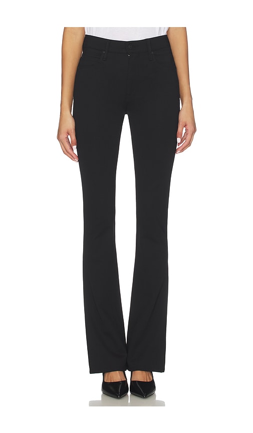 Mother The High Waisted Runaway Jeans In Black
