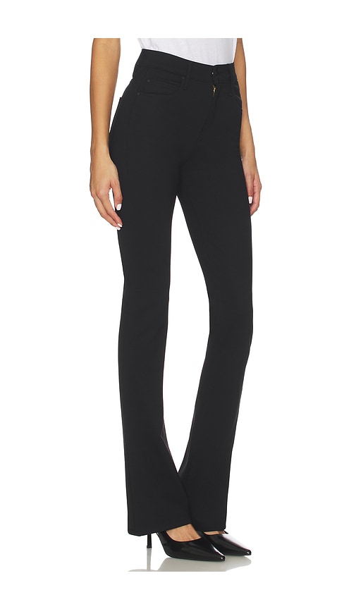Mother The High Waisted Runaway Jeans In Black