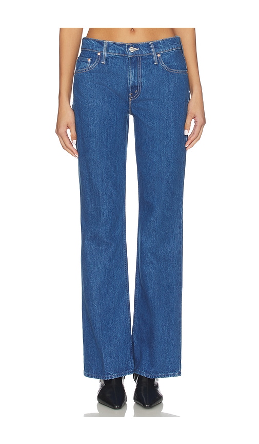 Mother The Bookie Sneak Jeans In Blue