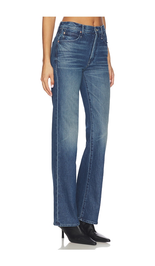 Mother Womens After Midnight The Reifler Straight-leg Denim Jeans In Blue