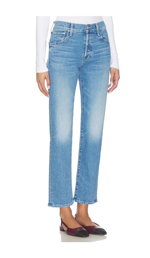 Mother Petites The Lil Mid Rise Hiker Hover Fight For Your Right Jeans In Blue - Size 23