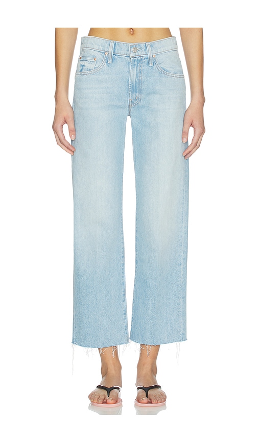 MOTHER The Mid Rise Rambler Zip Ankle Fray Jeans