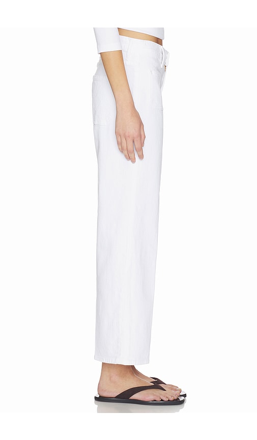  Mother The Patch Pocket Mid Rise Maven Ankle Jeans In Ivory. Taglia 24. Also In 25, 26, 27, 28, 29, 30, 31, 33, 34. 