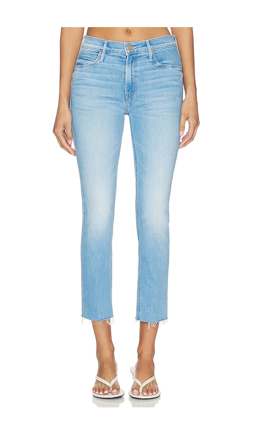 MOTHER The Mid Rise Dazzler Crop Fray Jeans
