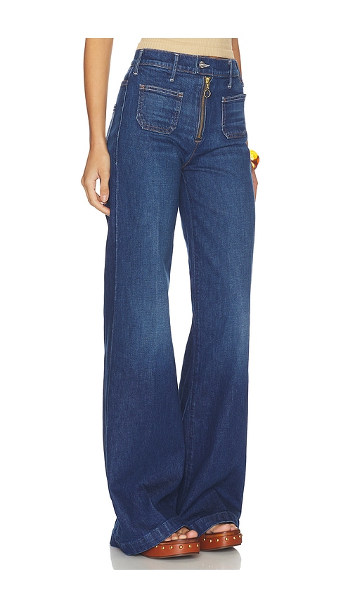  Mother The Patch Pocket Hustler Roller Exposed Zip Heel Jeans En Color Azul Talla 23  (también En 24, 25, 26, 27, 28, 29, 30, 33, 34). 