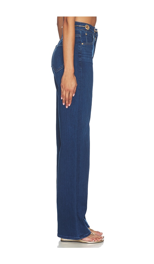  Mother The Off The Chain High Waisted Tunnel Vision Sneak Jeans In Blue. Taglia 23. Also In 24, 25, 26, 27, 28, 29, 30, 31, 32, 33. 