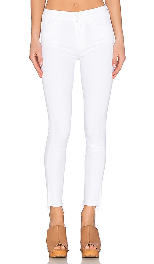 mother white jeans
