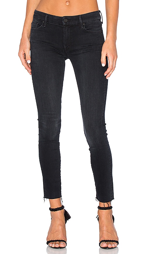 Mother on sale Black Jeans The looker Ankle Fray Guilty As Sin Sz 29