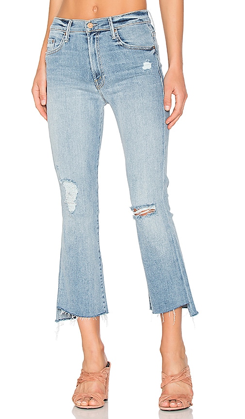 mother step fray jeans