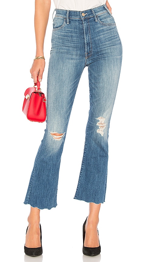 oversized distressed jeans