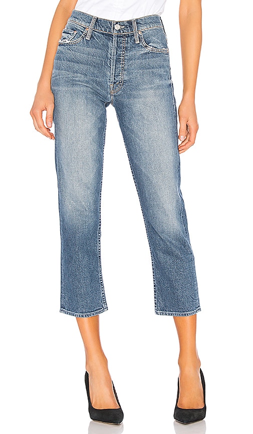 mother tomcat cropped jeans