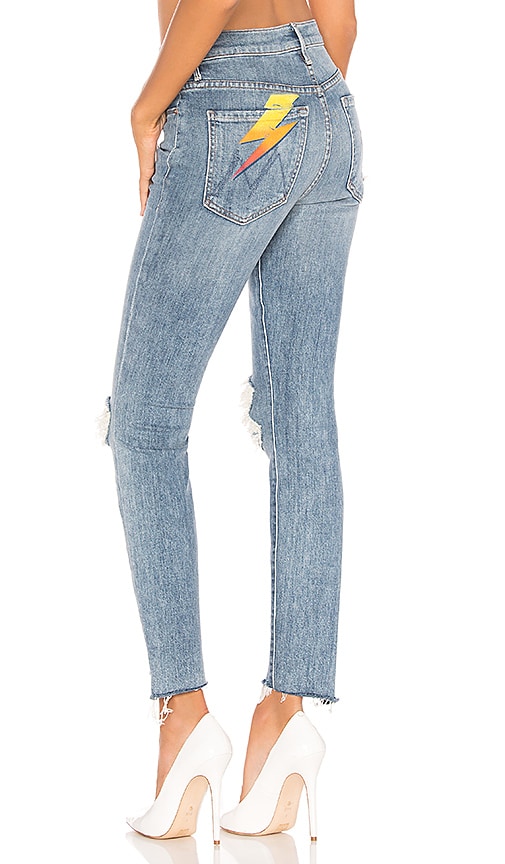 mother fringe jeans