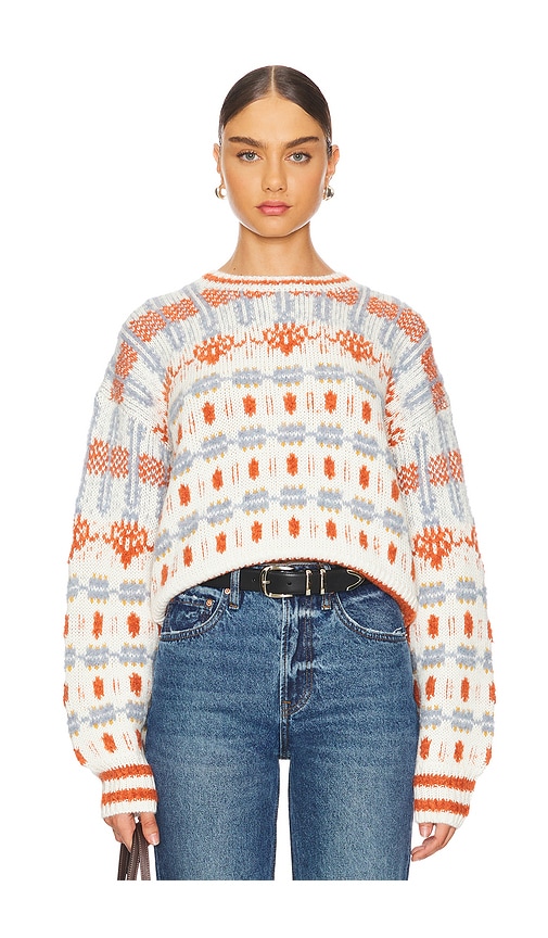 Shop Mother The Long Drop Pullover In Multi