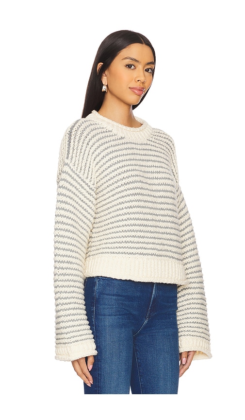 Mother The Bell-sleeve Jumper Roll Sweater In Did You Make That?