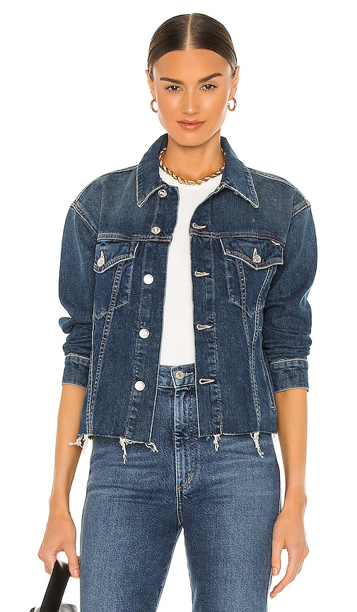 Mother The Cut Drifter Denim Jacket In Born To Bite