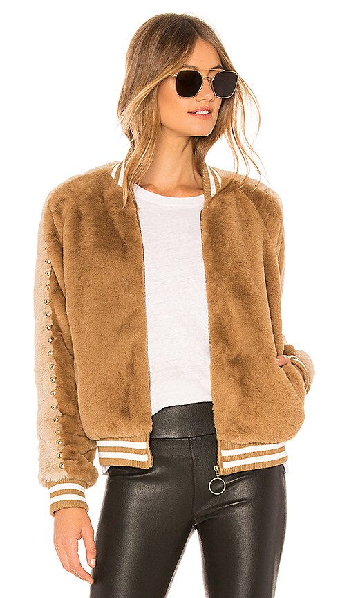 The Letterman Faux Fur Jacket
