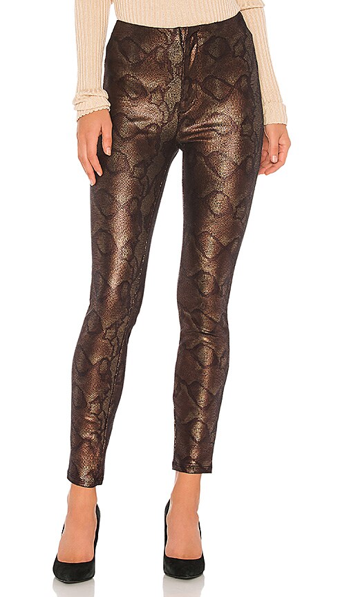 MOTHER High Waisted Seamless Looker Ankle Pant in Slither