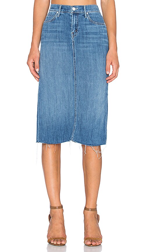 mother denim midi skirt