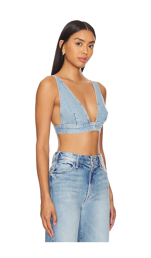 Shop Mother The Tit For Tat Bralette In Blue