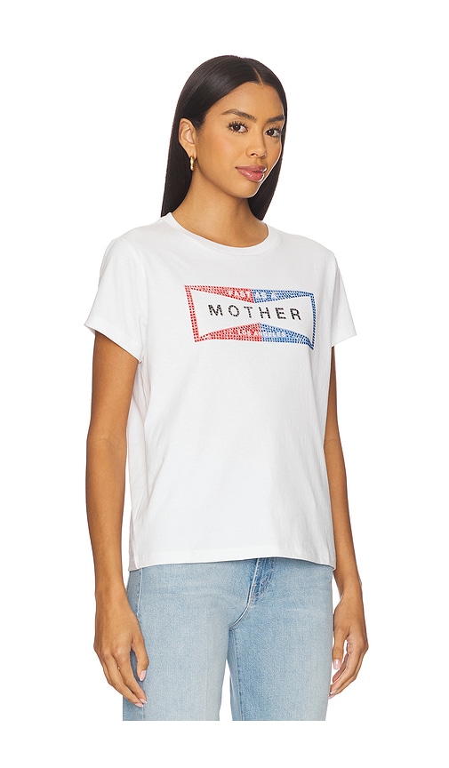 Mother The Boxy Goodie Goodie Tee In White