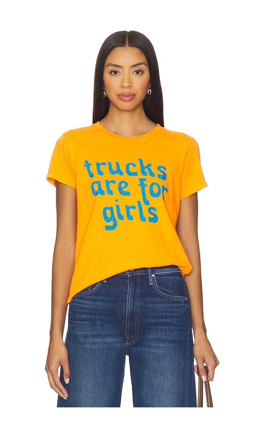 Mother The Lil' Petite Sinful Tee In Yellow