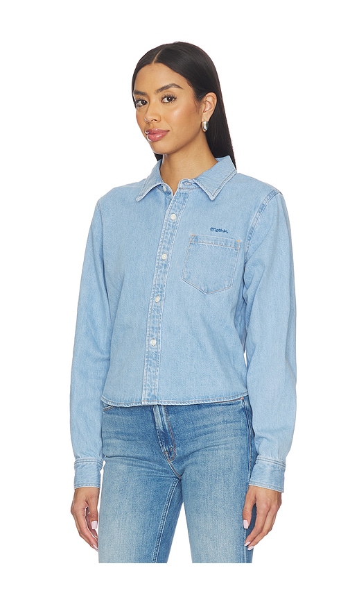 Mother Denim Honor Roll Shirt In Blue