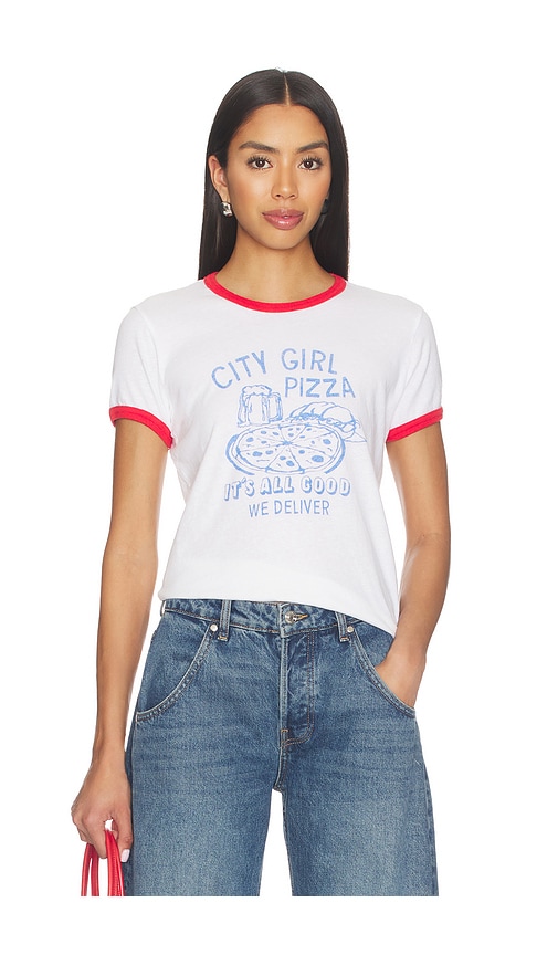 MOTHER The Lil Petite Goodie Ringer Tee