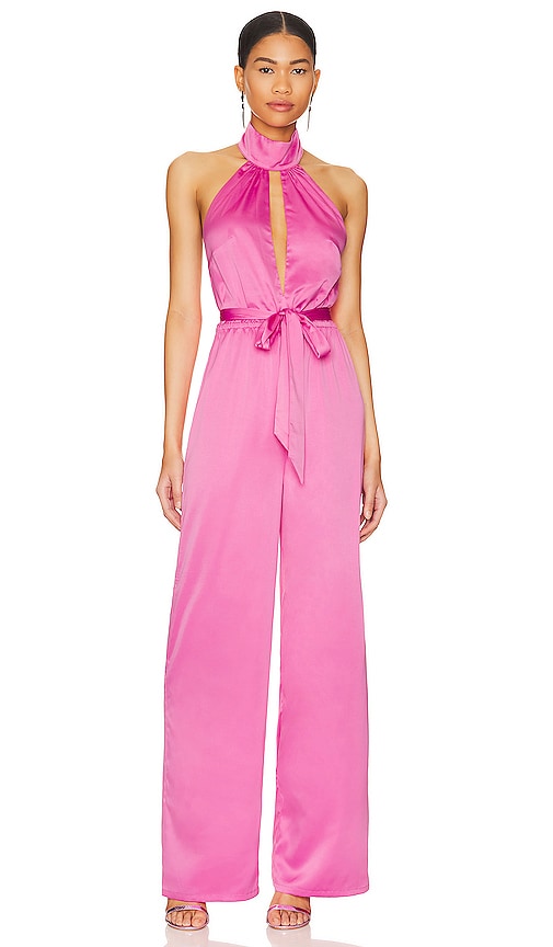 More To Come Janece Keyhole Jumpsuit In Pink
