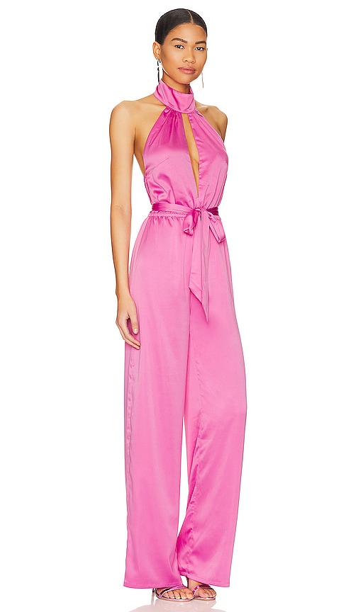 Shop More To Come Janece Keyhole Jumpsuit In Pink
