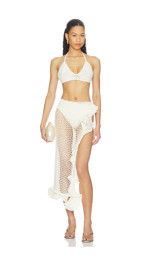 MORE TO COME Blossom Crochet Skirt Set
