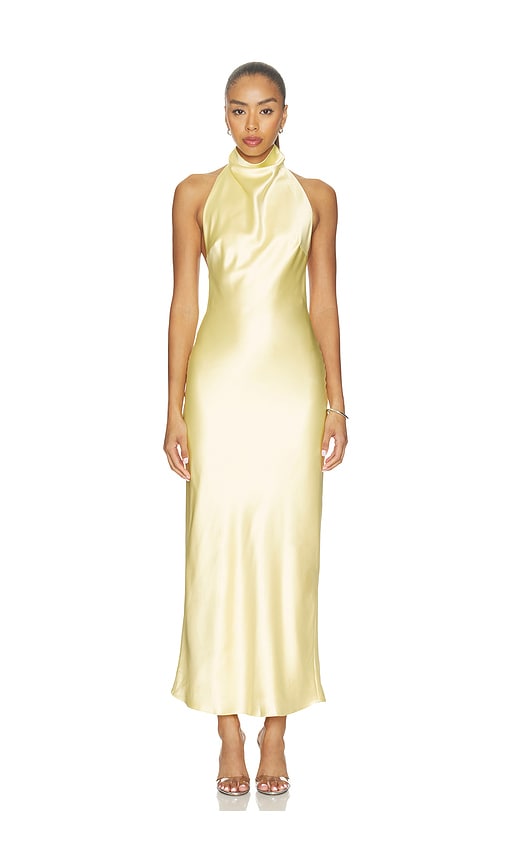 MORE TO COME Apphia Halter Maxi Dress