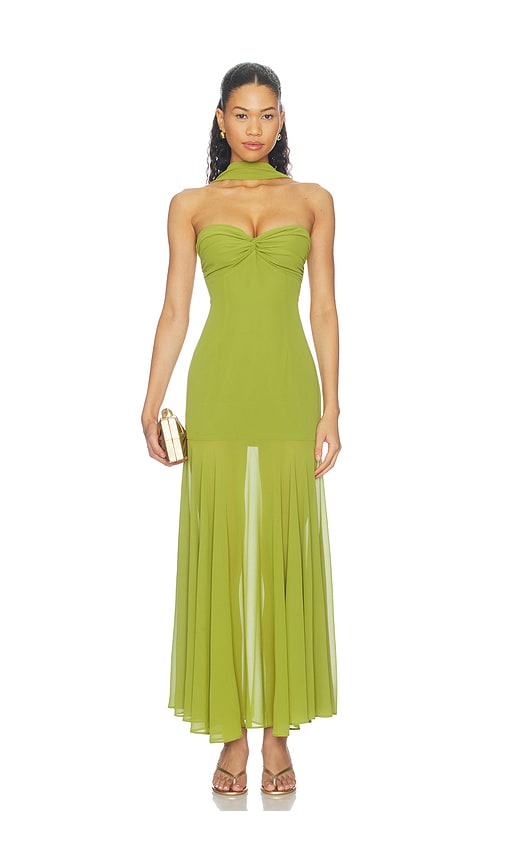 revolve green halter dress Forest Dresses bridesmaid sage green dress