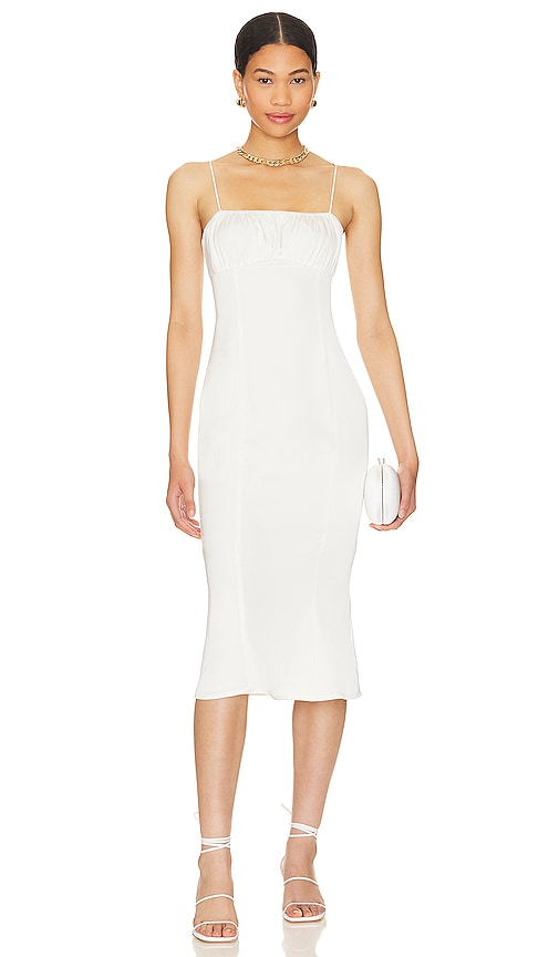 More To Come Lola Midi Dress In White | ModeSens