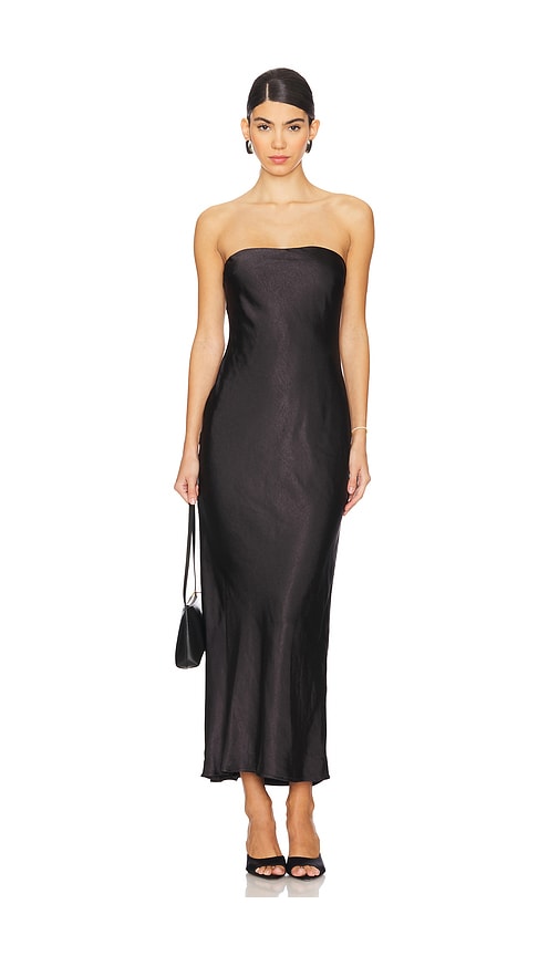 Shop More To Come Emma Strapless Maxi Dress In Black