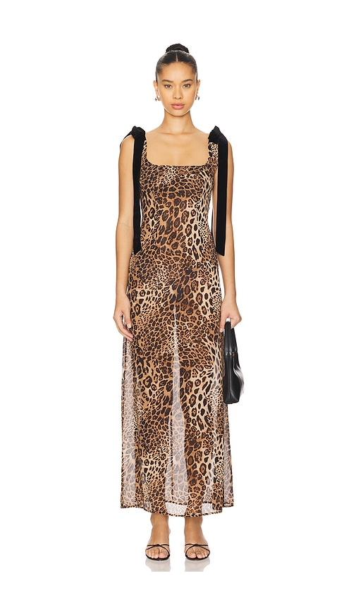 Shop More To Come Katina Maxi Dress In Brown Leopard