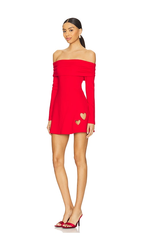 More To Come Everly Off Shoulder Dress In 红色