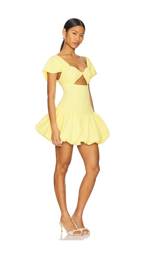More To Come Adda Mini Dress In Baby Yellow