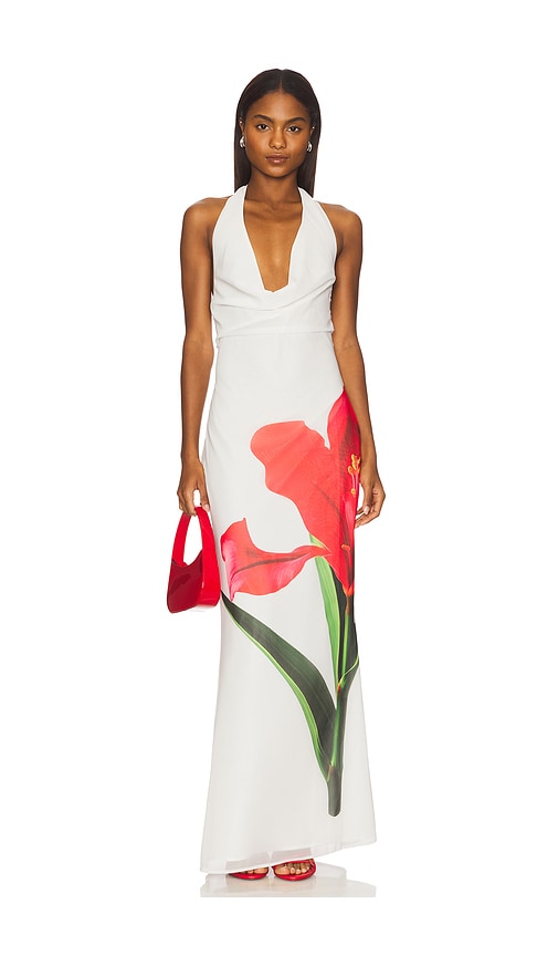 MORE TO COME Shelby Halter Maxi Dress