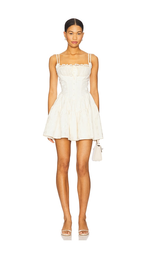 Sansa Mini Dress in Cream. - size XS (also in L, M, S, XL, XXS)