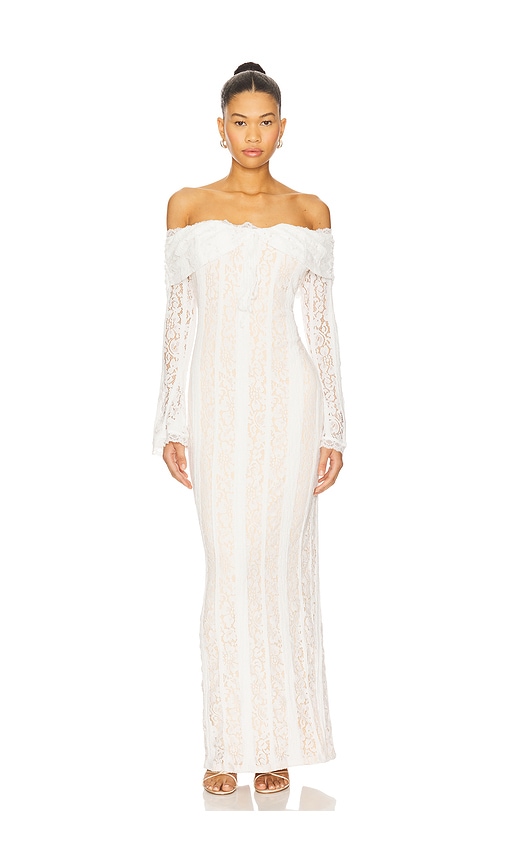 MORE TO COME Annabelle Off Shoulder Maxi