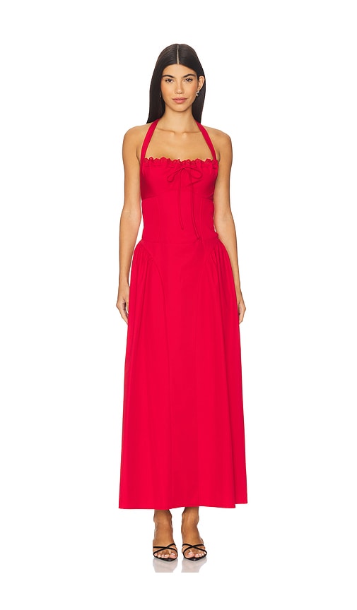 Danniela Maxi Dress in Red. - size XS (also in L, M, S, XXS)