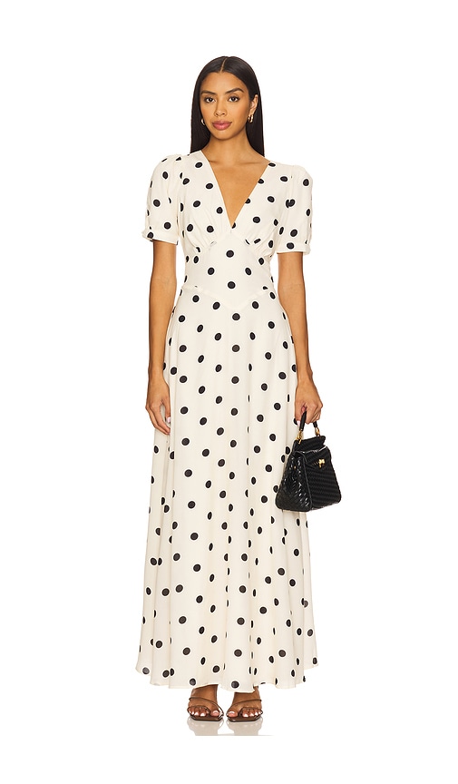 Devin Maxi Dress in Cream. - size XS (also in M, S, XXS)
