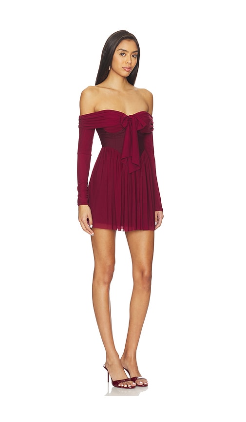 More To Come Kristiana Mini Dress In Burgundy