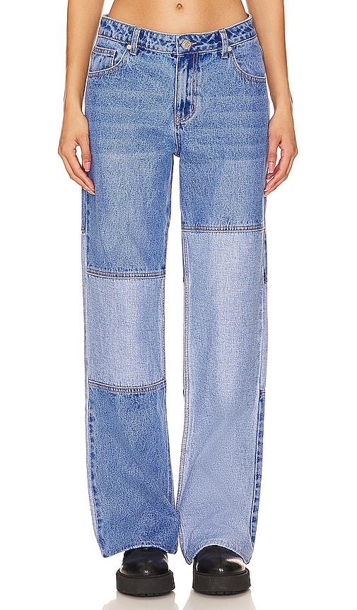 Shop More To Come Aluna Wide Leg Jean In 蓝色牛仔