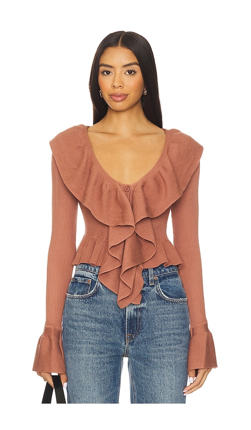 More To Come Hally Sweater Top In Brown