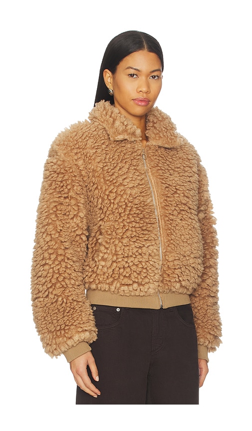 More To Come Indira Teddy Jacket In Brown
