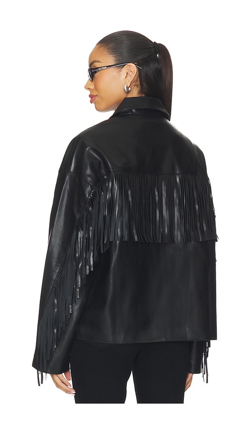 More To Come Mia Faux Leather Jacket In Black