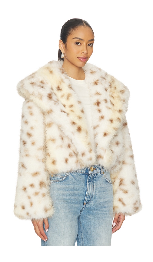 More To Come Rockie Faux Fur Jacket In White