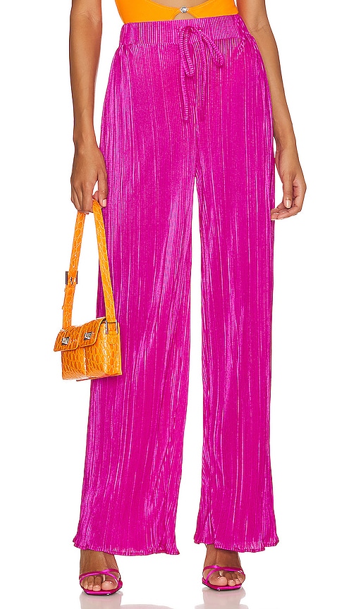 In The Style Plus exclusive velvet wide leg pants in pink - part of a set -  ShopStyle
