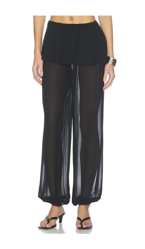 MORE TO COME PANTALON LAGUNA  en Black. Taille M. Also en XS, S, XXS, L, XL.